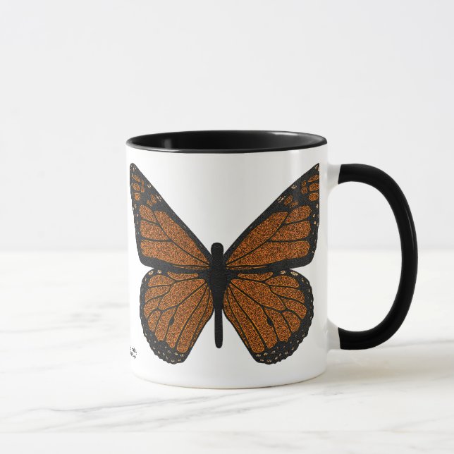 Tasse gribouillée de monarque (Droite)