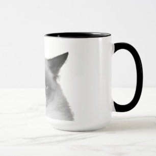 Tasse grincheuse de chat (aucun texte)