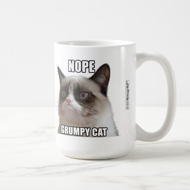 Tasse grincheuse de chat - NOPE. CAT GRINCHEUX " (Droite)