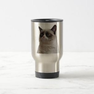 Tasse grincheuse de voyage de chat