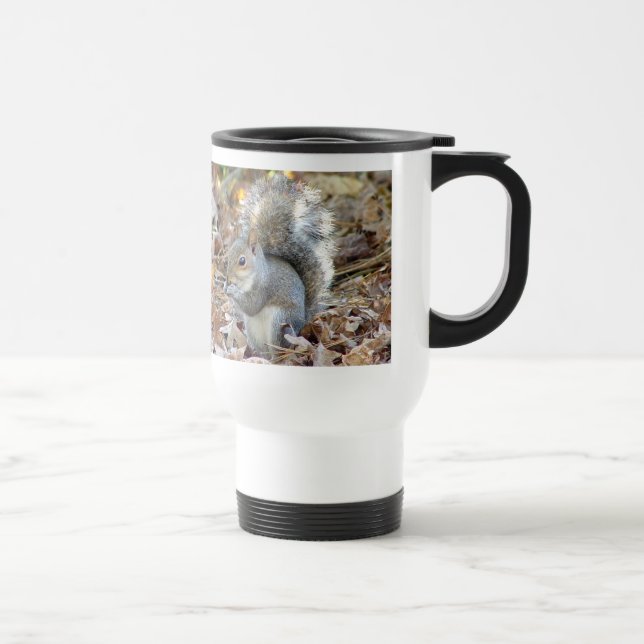 Tasse grise d'animal d'écureuil (Droite)