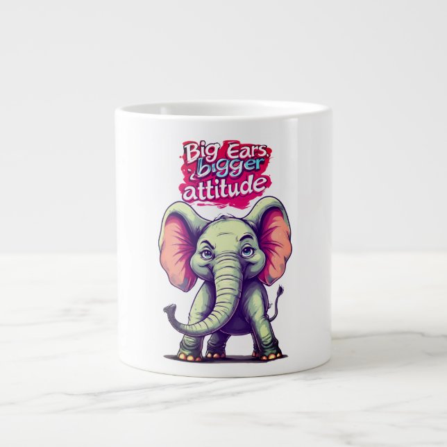 Tasse Grosses oreilles, attitude plus grande (Devant)