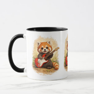 Tasse Guitar Panda Roux Mignon – Cadeau pour Amate