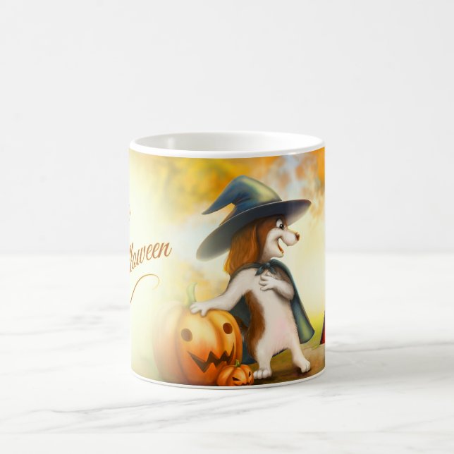 Tasse Halloween avec des animaux mignons (Centre)