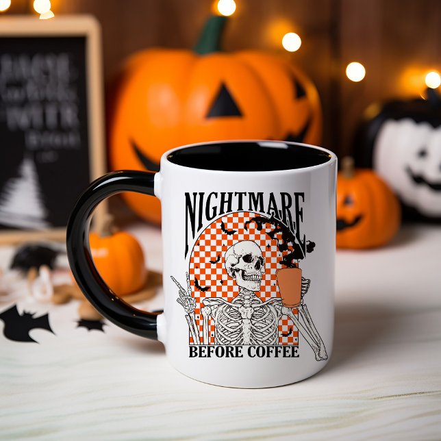 Tasse Halloween Cauchemar avant le café (Créateur téléchargé)