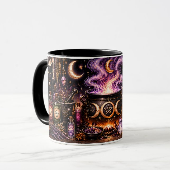 Tasse Halloween Chaudron de Sorcière (Devant gauche)