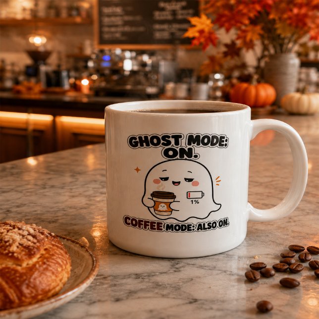 Tasse Halloween grande mode fantôme pour café - Ca (Créateur téléchargé)