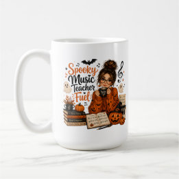 Tasse Halloween grande pour professeur de musique