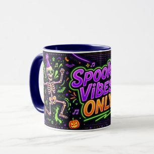 Tasse Halloween Néon Vibes Sombres Uniquement