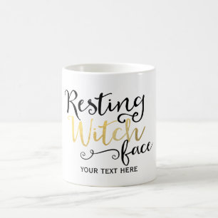 Tasse Halloween Visage de Sorcière au Repos