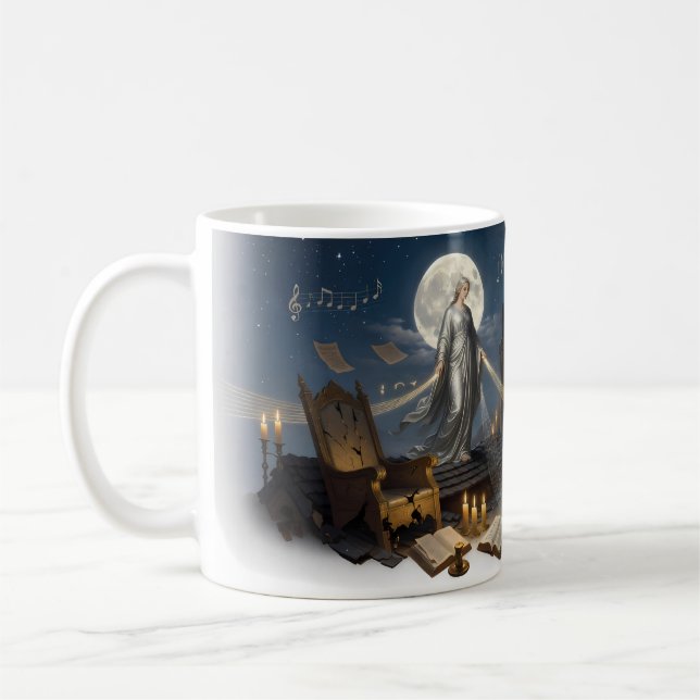 Tasse Harpe Muse Clair de Lune Musique Céleste Nui (Gauche)