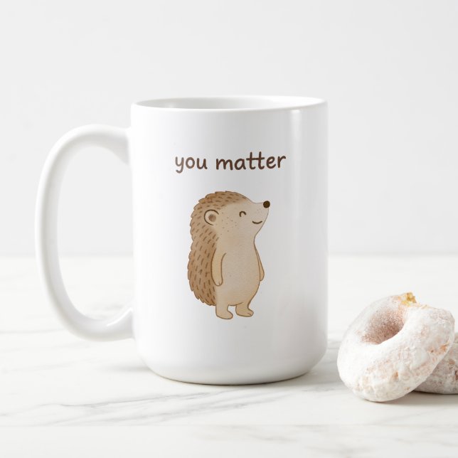 Tasse Hérisson Vous Comptez (Avec donut)