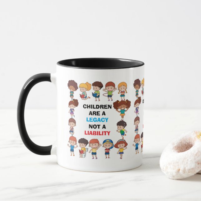 Tasse "Héritage, pas handicap" (Avec donut)