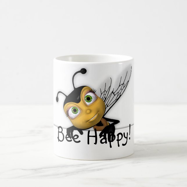Tasse heureuse d'abeille - abeille de miel (Centre)
