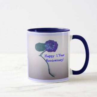 Tasse heureuse d'anniversaire de 1 année