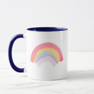 Tasse heureuse d'arc-en-ciel
