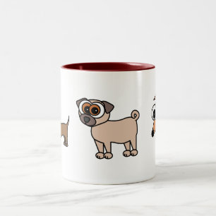 Tasse heureuse de chiots