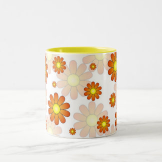 Tasse heureuse de fleur de printemps