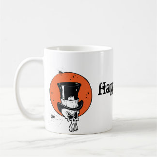 Tasse heureuse de Halloween de crâne déplaisant