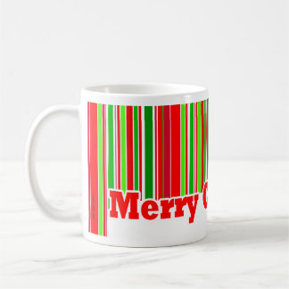 TASSE heureuse de JOYEUX NOËL de rayure