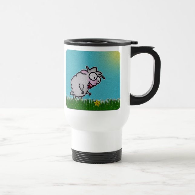 Tasse heureuse de voyage de moutons (Droite)