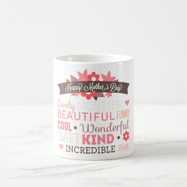 Tasse heureuse du jour de mère (Centre)