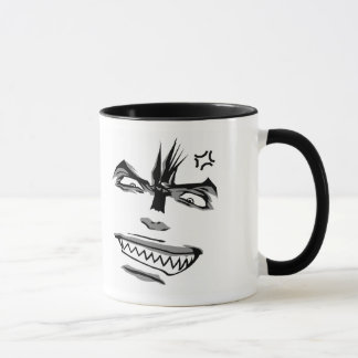 Tasse heureuse/fâchée de Doubleman d'émotions