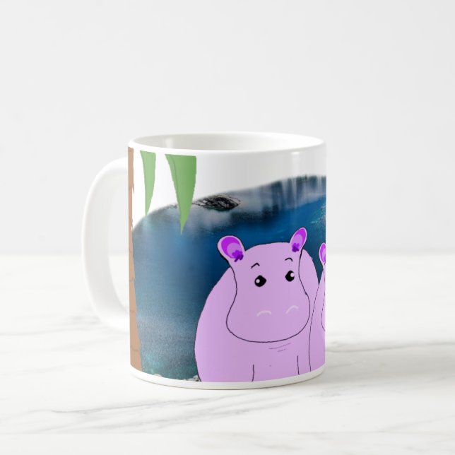 Tasse Hippopotames dans l'Eau (Devant gauche)