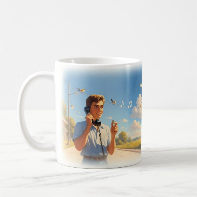 Tasse Histoire d'Amour Jour Ensoleillé Ensemble He (Gauche)