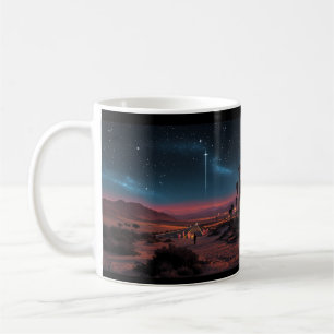 Tasse Hôtel Californie Mirage du désert nocturne