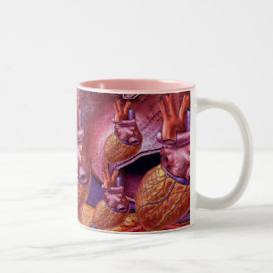 Tasse humaine de coeur