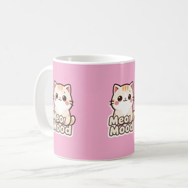 Tasse Humeur Miaou Chat Mignon (Devant gauche)