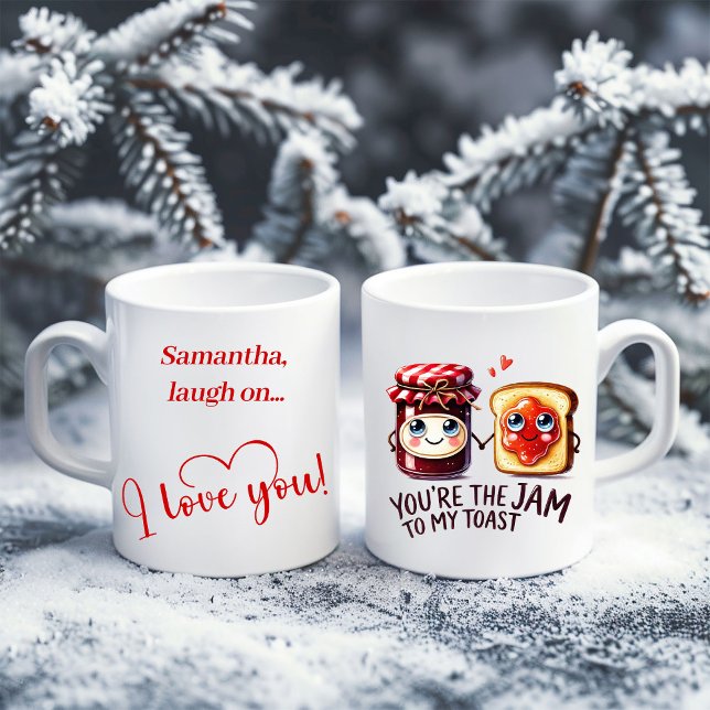 Tasse humoristique sur l'alimentation avec nom per (Custom Name Food Humor Mug Best Love Gift Idea)