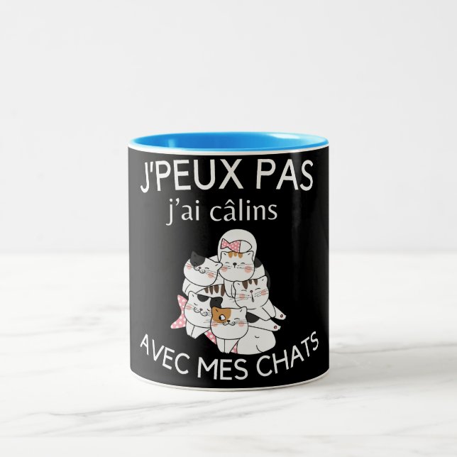 Tasse humour j'peux pas j'ai câlins avec mes conve (Centre)