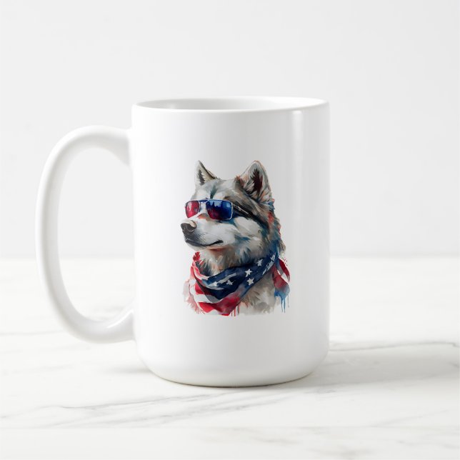 Tasse Husky 4 Juillet (Gauche)