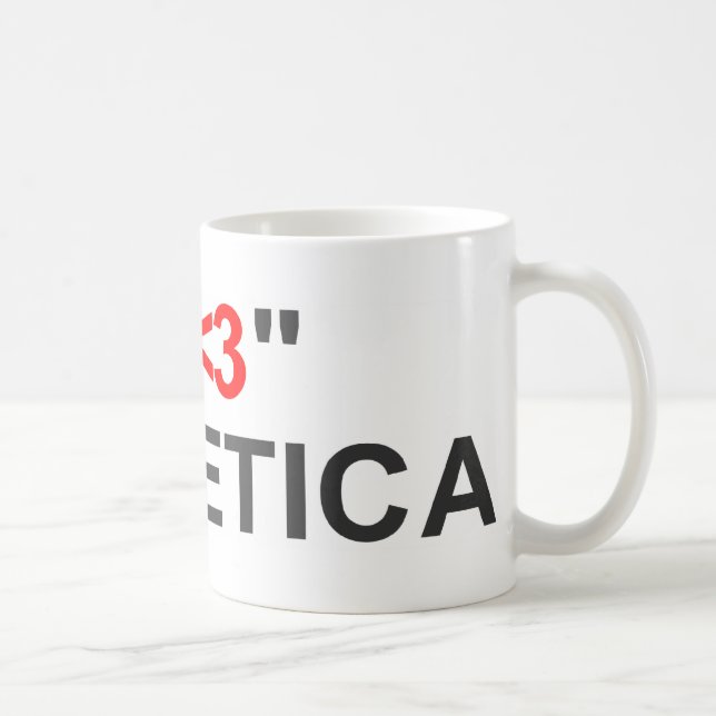 Tasse I "<3" HELVETICA (Droite)