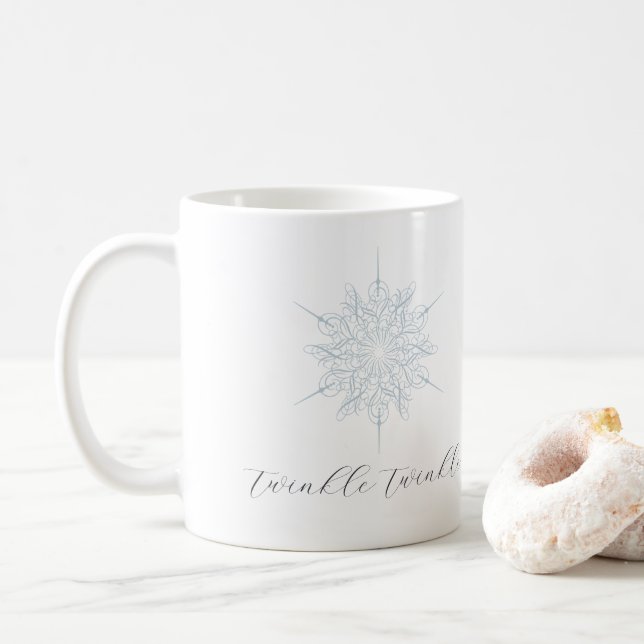 Tasse Ice Blue Snowflake Twinkle Twinkle (Avec donut)