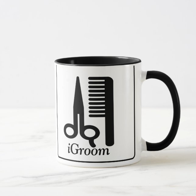 Tasse iGroom avec image de chien stylisée (Droite)