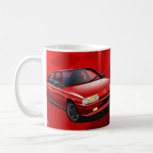 Tasse illustrée par 16V de Citroen BX GTI