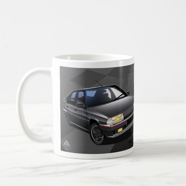 Tasse illustrée par 16V de Citroen BX GTI (Gauche)