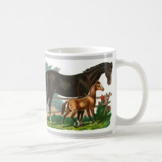 Tasse illustrée par cheval