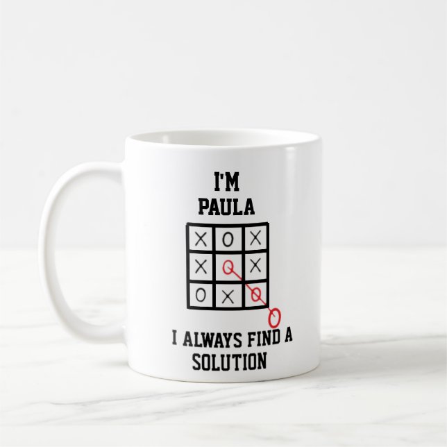 Tasse Im Paula je trouve toujours une solution (Gauche)
