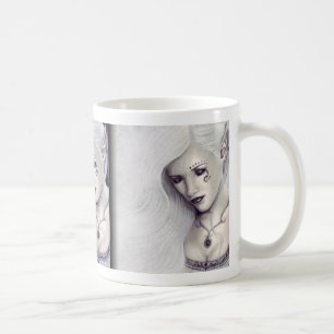 Tasse immortelle de rose de noir