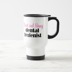 Tasse impertinente de voyage d'hygiéniste dentair