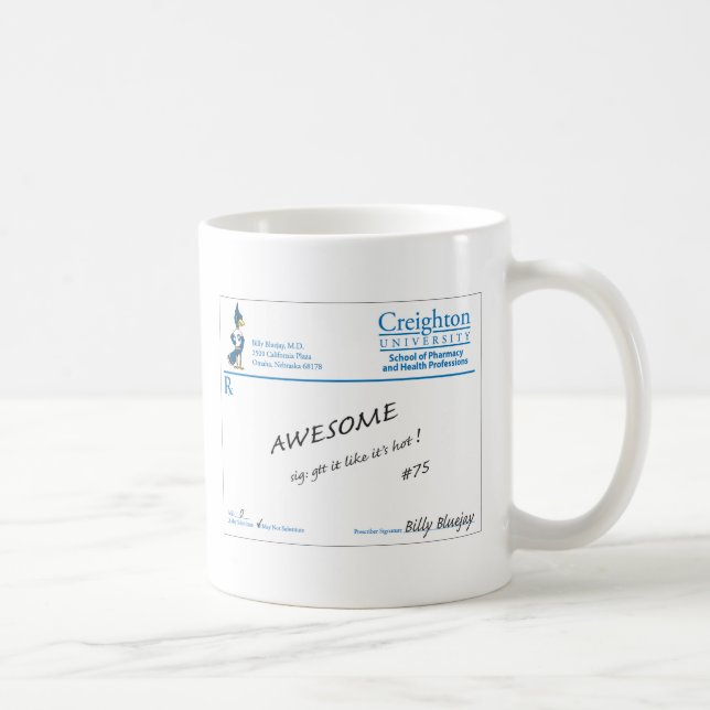 Tasse impressionnante de manuscrit (Droite)