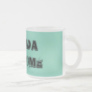 Tasse impressionnante en verre givré de citation