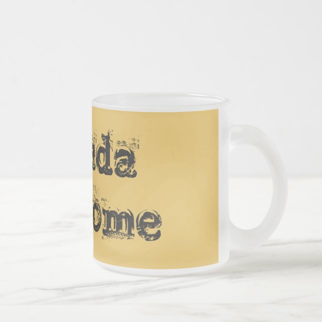 Tasse impressionnante en verre givré du Nevada (Droit)