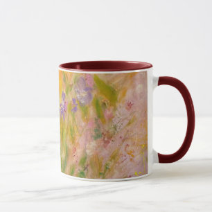 Tasse impressionniste d'art de jardin "de pré de