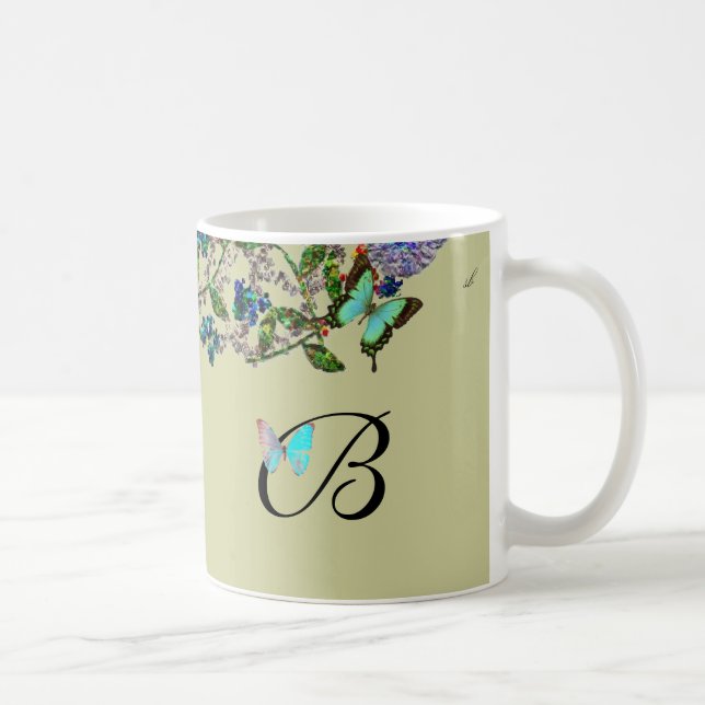 Tasse incrustée de bijoux de Monogramed (Droite)