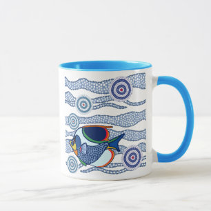 Tasse indigène de poissons